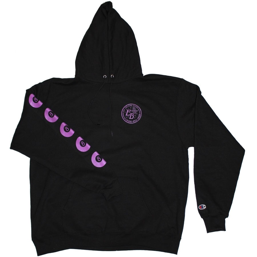 black and purple champion hoodie